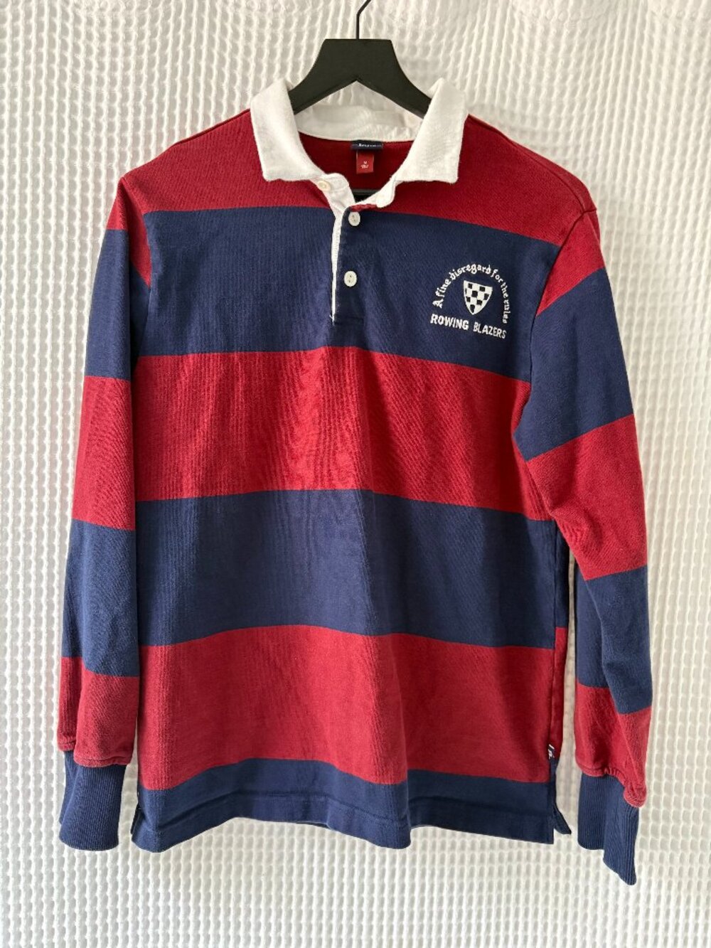 Rowing Blazers x Target collab cotton men's rugby shirt preppy ivy twee size MED
